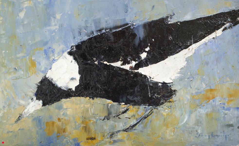 Magpie II - 25cm x 15cm