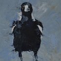 Magpie running VIII - 15cm x 20cm