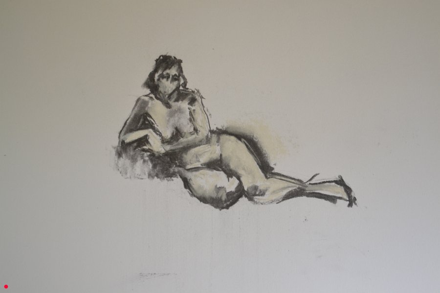 figure frontal view 19  -  34cm x 50cm