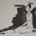 figure, seated 20  -  34cm x 50cm