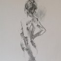 figure, back, 24 -  34cm x 50cm