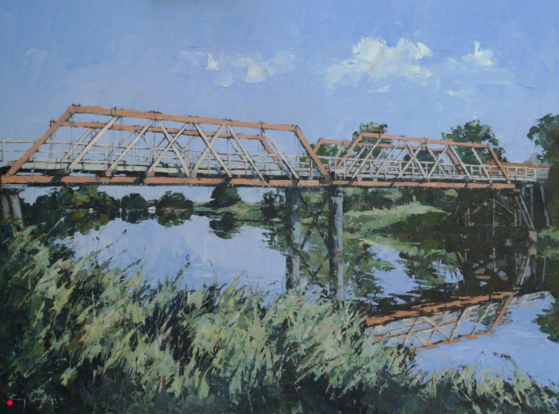 Bridge at Lawrence  - 66cm x 51cm