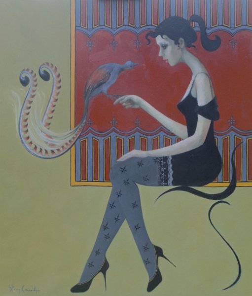 Lyrebird - 54cm x 63cm