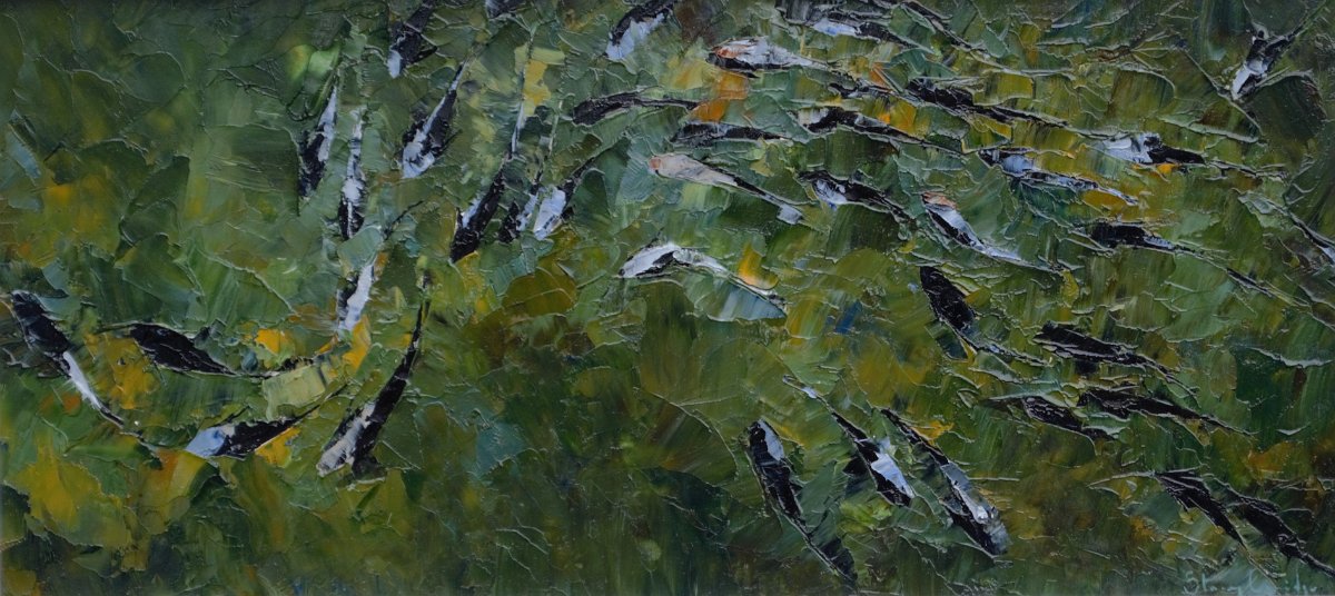 River School III -20cm x 42cm