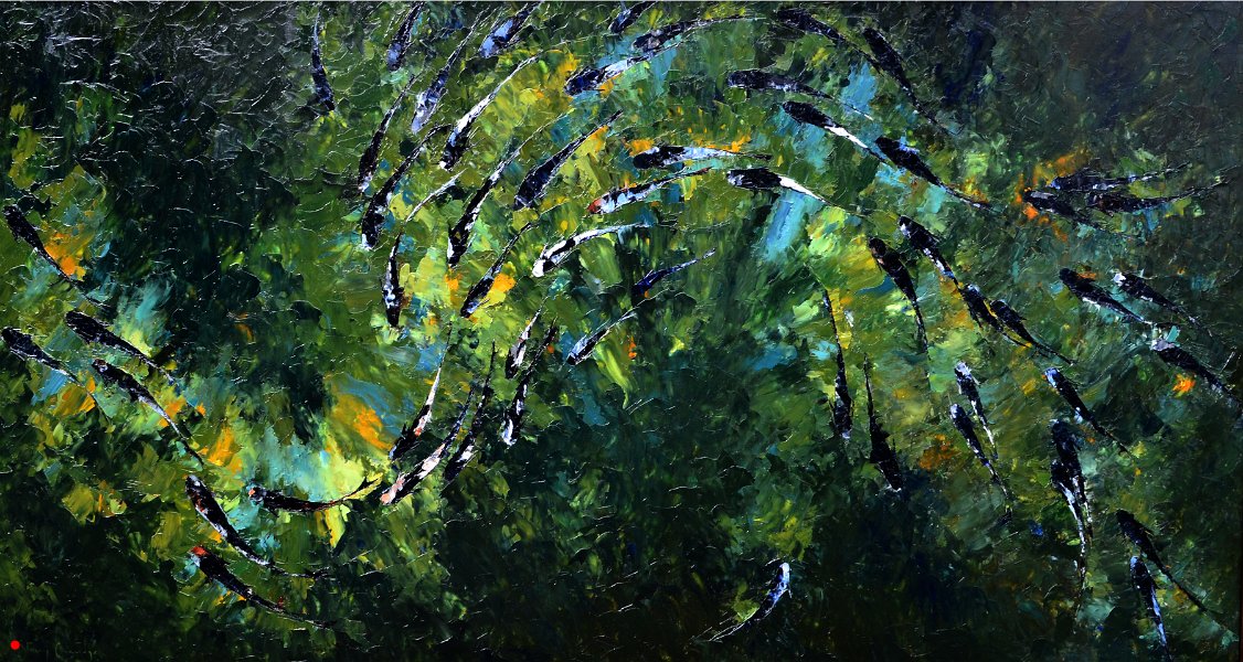 River School IV - 65cm x 122cm