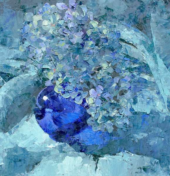 Cobalt Vase - 29cm x 29cm