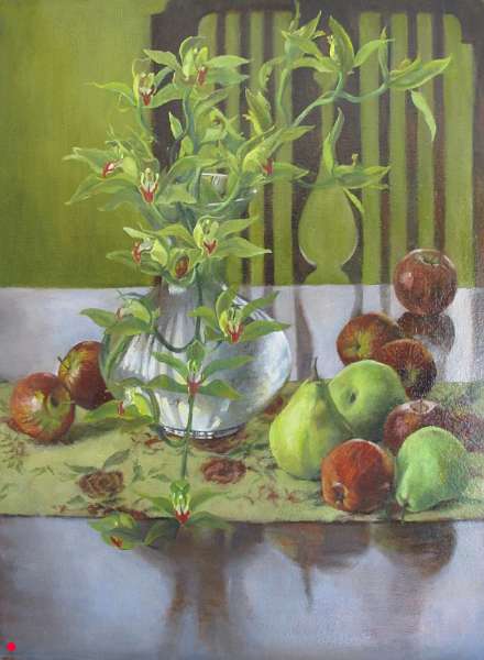 Still life with orchids - 45cm x 61cm