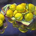 Lemons on Tea towel  - 44cn x 33cm